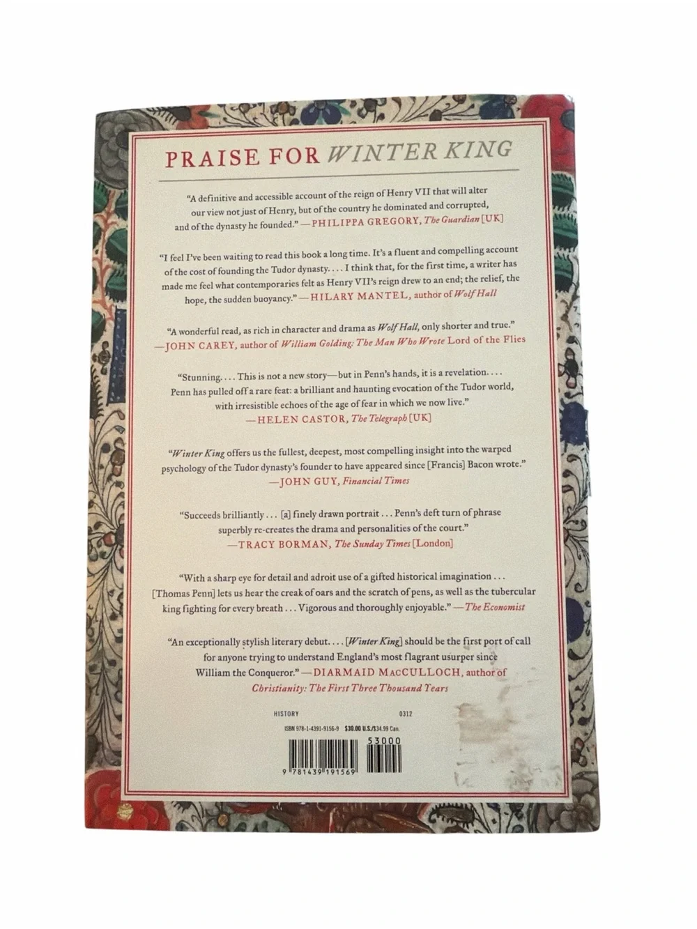 Winter King: Henry VII and the Dawn of Tudor England by historian Thomas Penn